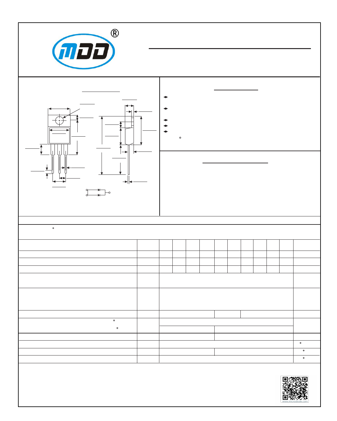 MBR1590CT Datasheet, MBR1590CT PDF,ピン配置, 機能