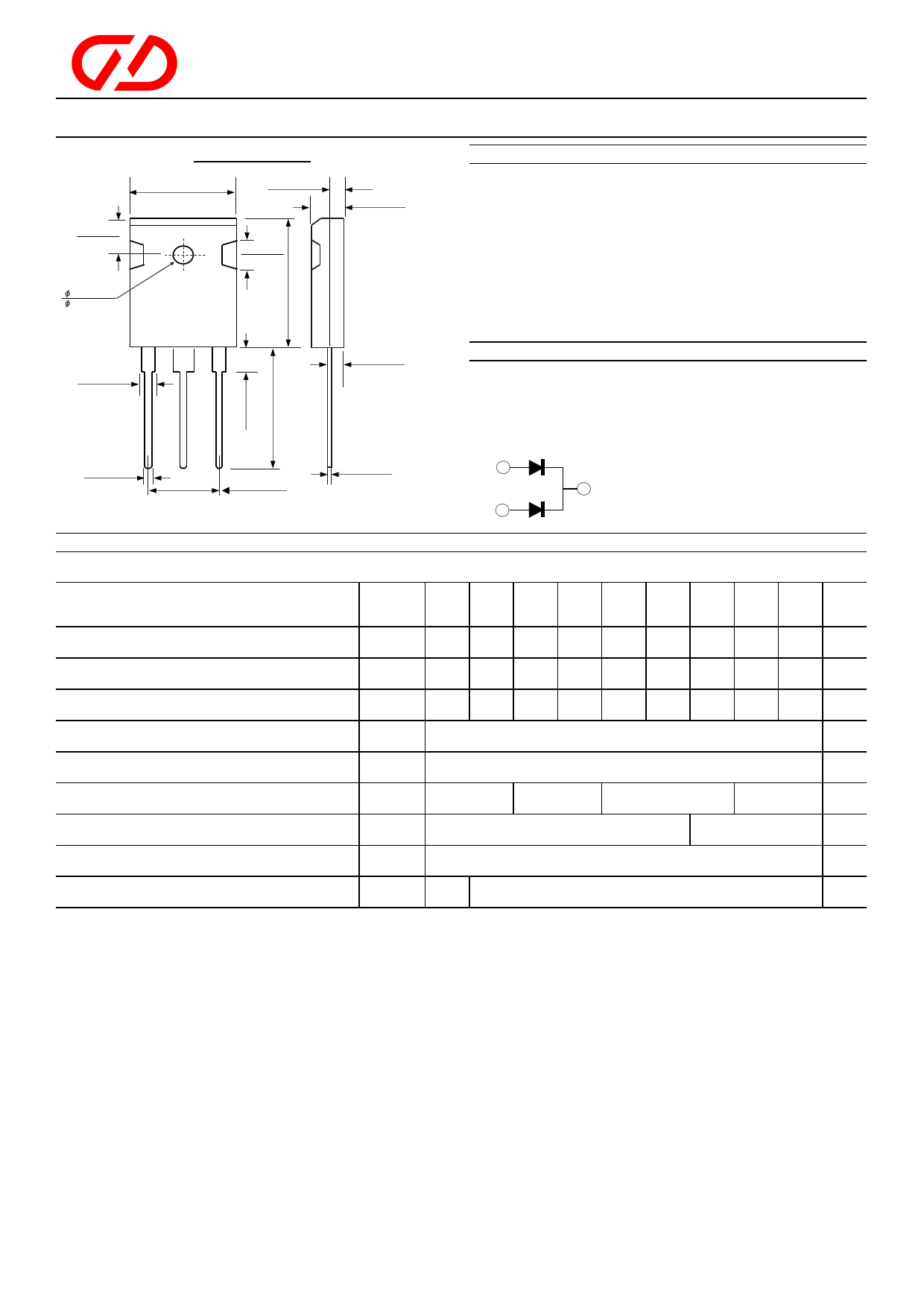 MBR3060PT datasheet, circuit